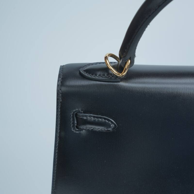 Hermes Kelly Black top handle — Top Quality Replica