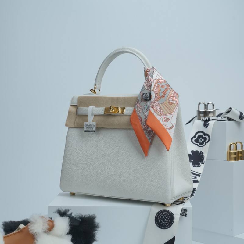 Hermes Kelly White Togo shoulder — Premium Replica