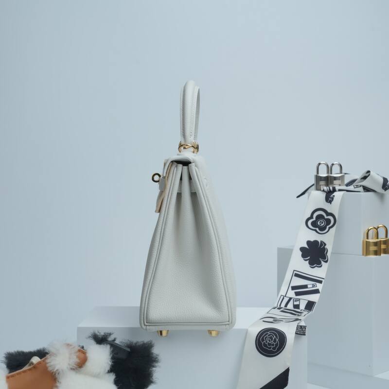 Hermes Kelly White Togo shoulder — Premium Replica
