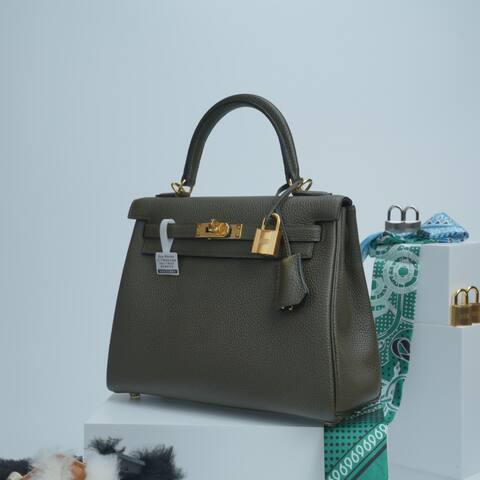 Hermes Birkin Olive Green Togo Leather 30cm everyday 1 1 Replica