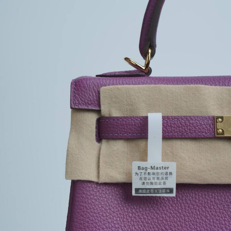 Hermes Kelly Purple Togo leather shoulder — Top Quality Replica