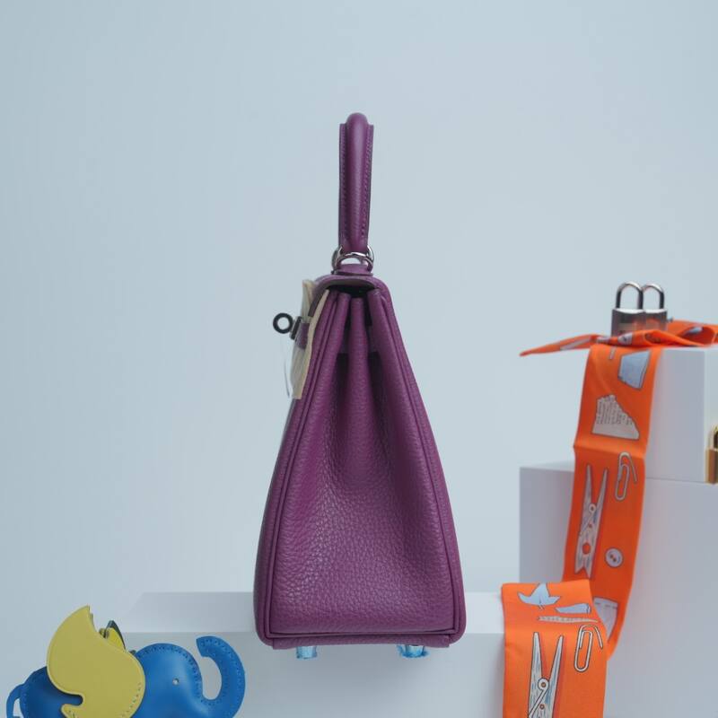 Hermes Kelly Purple and Beige shoulder — AAA Quality Replica