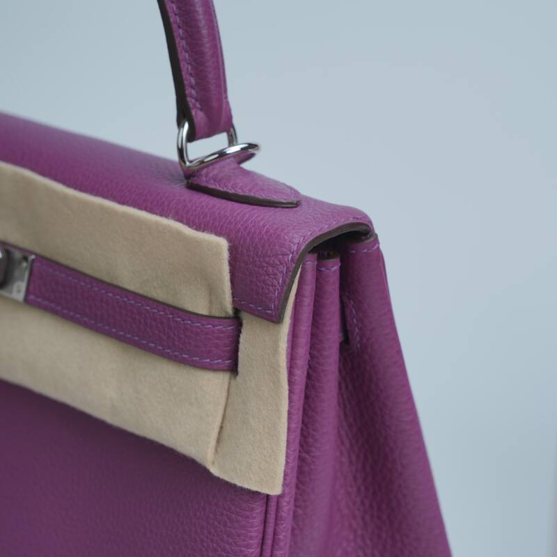 Hermes Kelly Purple and Beige shoulder — AAA Quality Replica