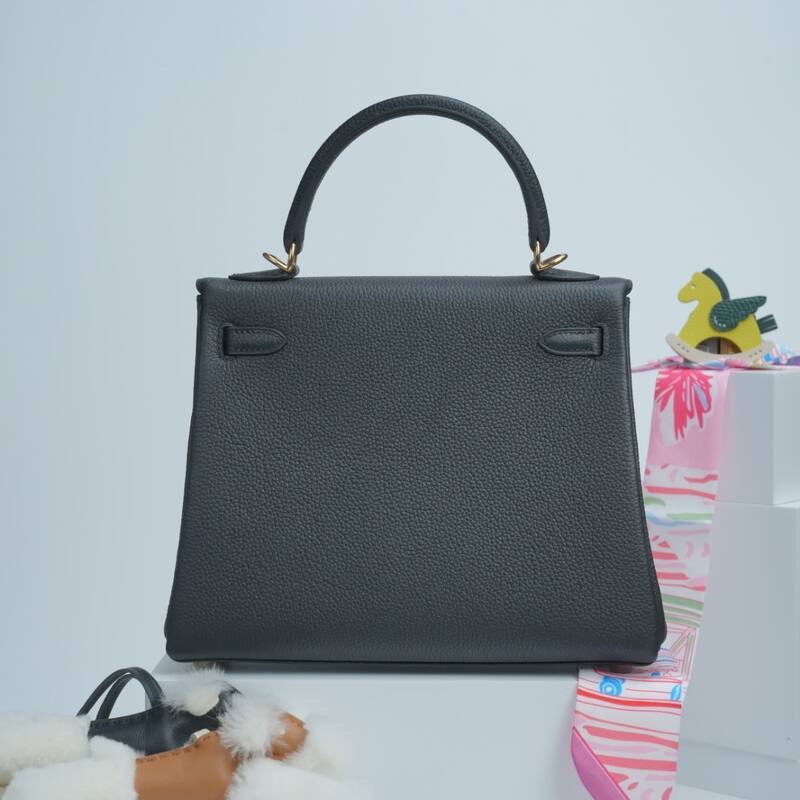 Hermes Kelly Black Togo shoulder — 1:1 Replica