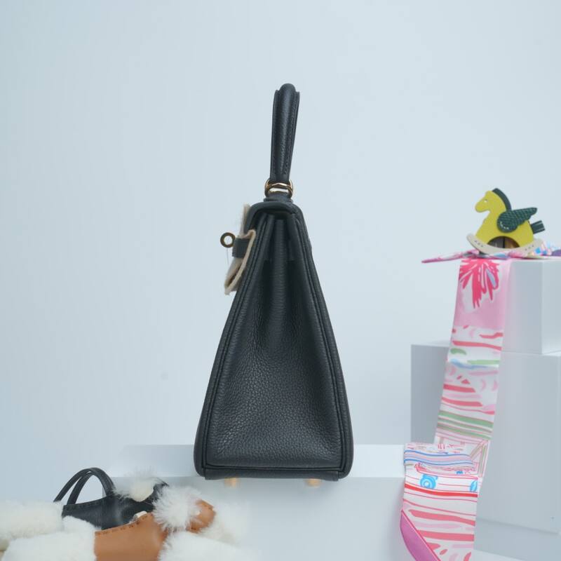 Hermes Kelly Black Togo shoulder — 1:1 Replica