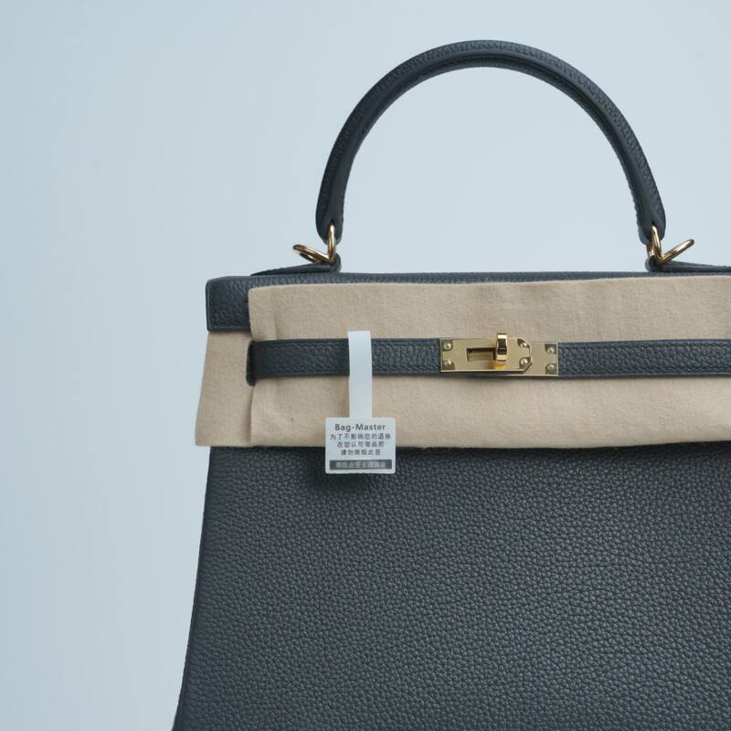 Hermes Kelly Black Togo shoulder — 1:1 Replica