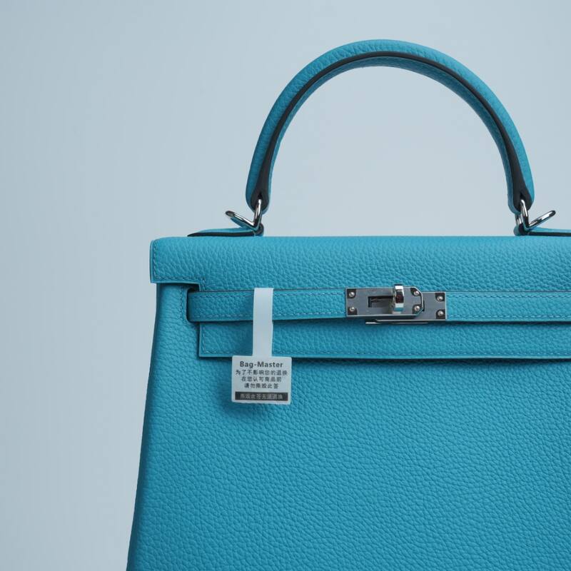 Hermes Kelly Blue Togo leather handbag — 1:1 Replica