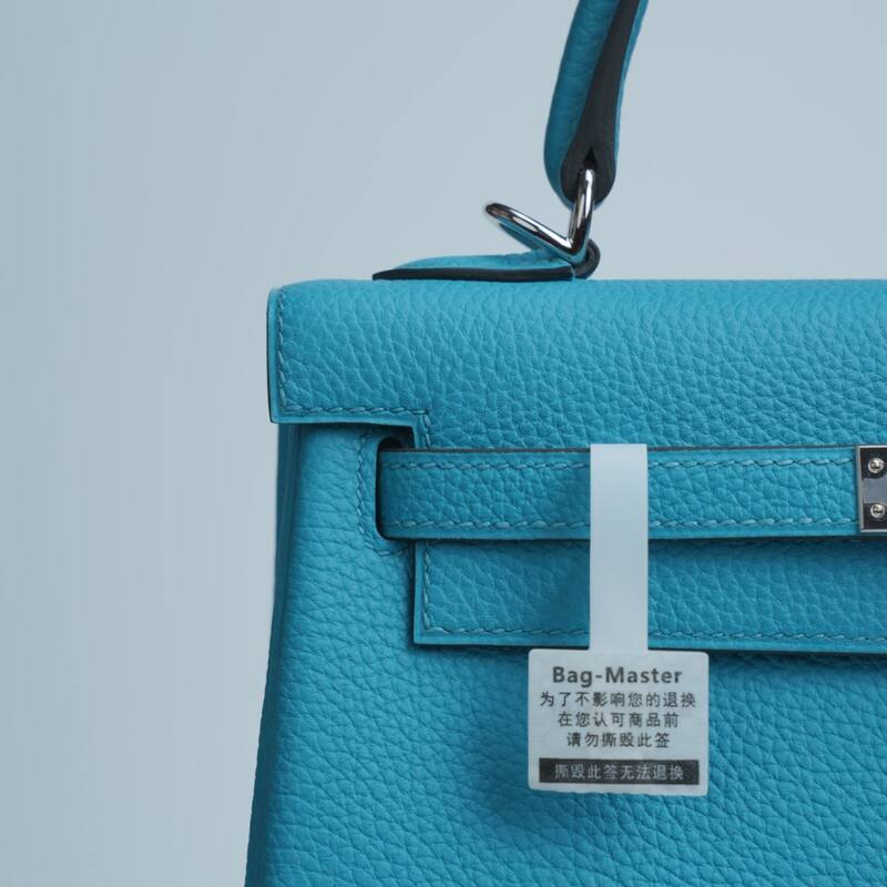 Hermes Kelly Blue Togo leather handbag — 1:1 Replica