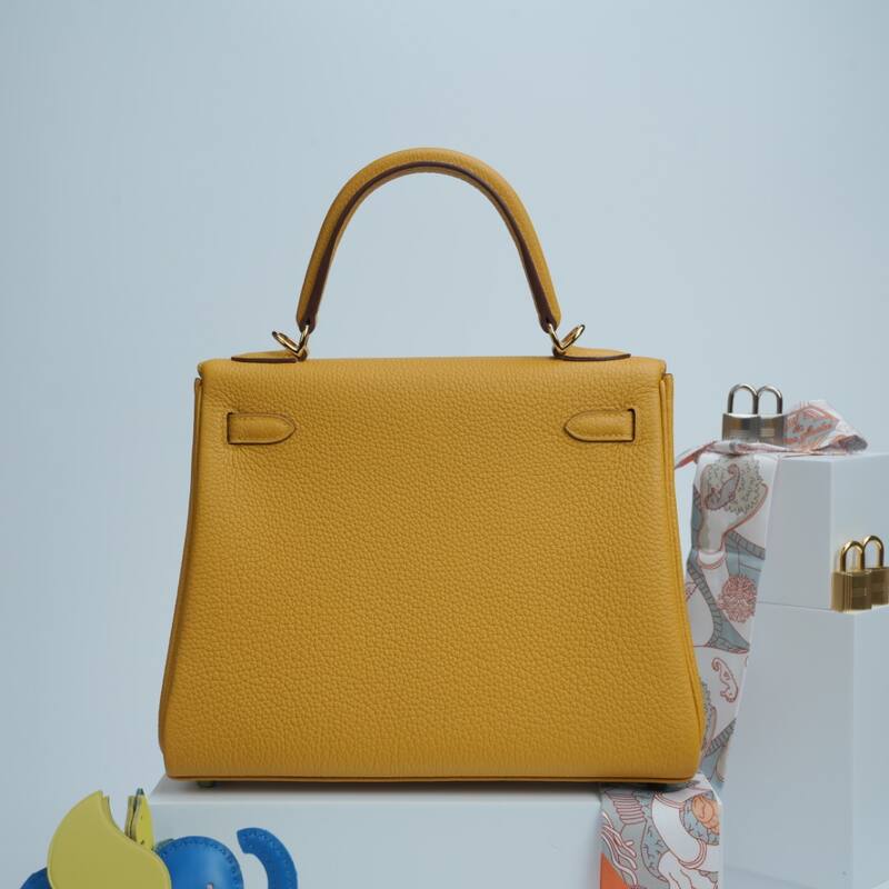 Hermes Kelly Yellow Togo shoulder — Top Quality Replica