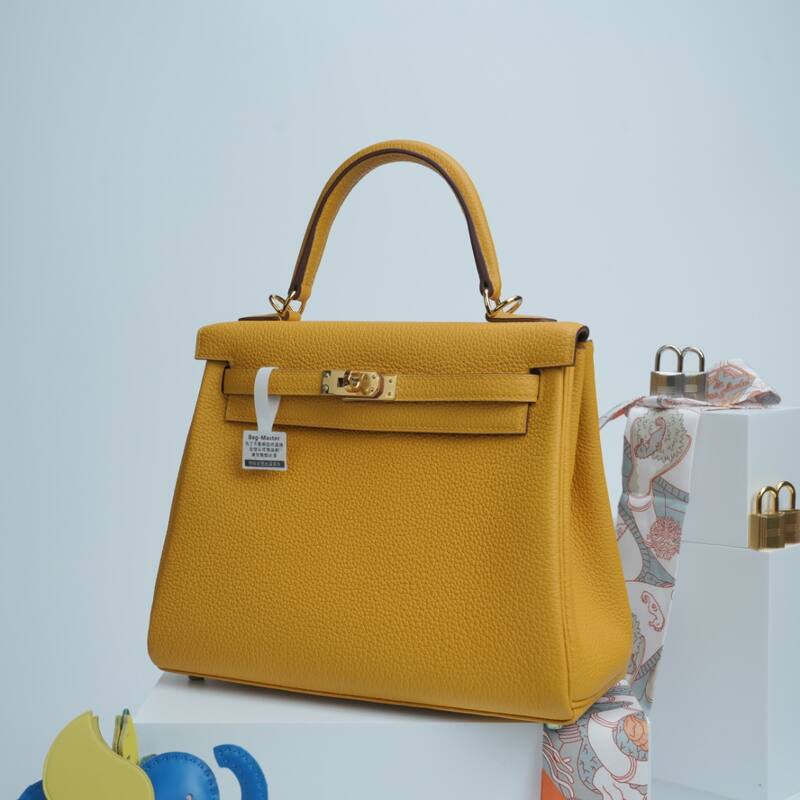 Hermes Kelly Yellow Togo shoulder — Top Quality Replica
