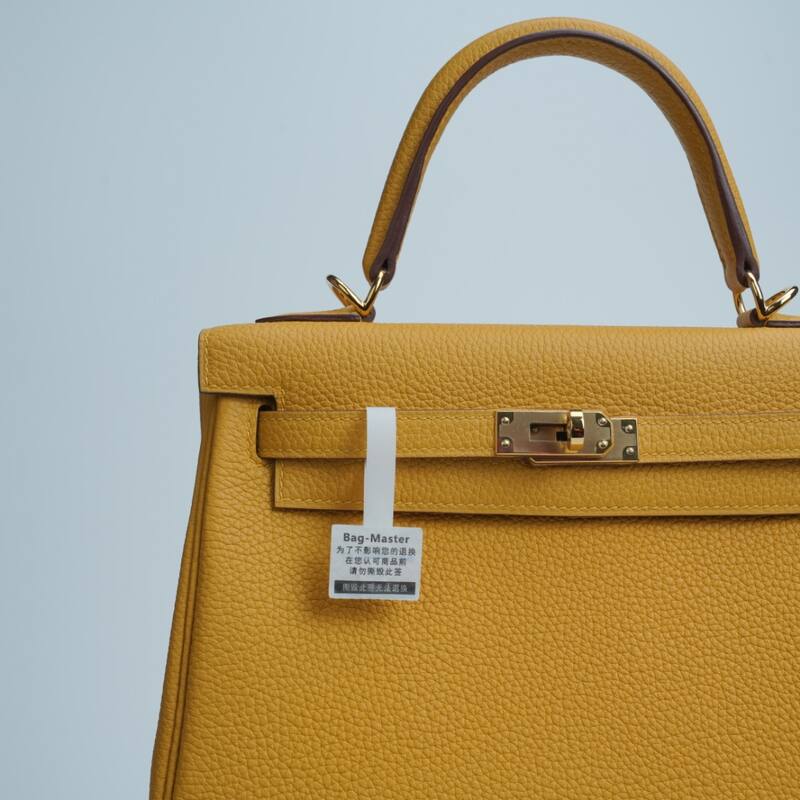 Hermes Kelly Yellow Togo shoulder — Top Quality Replica