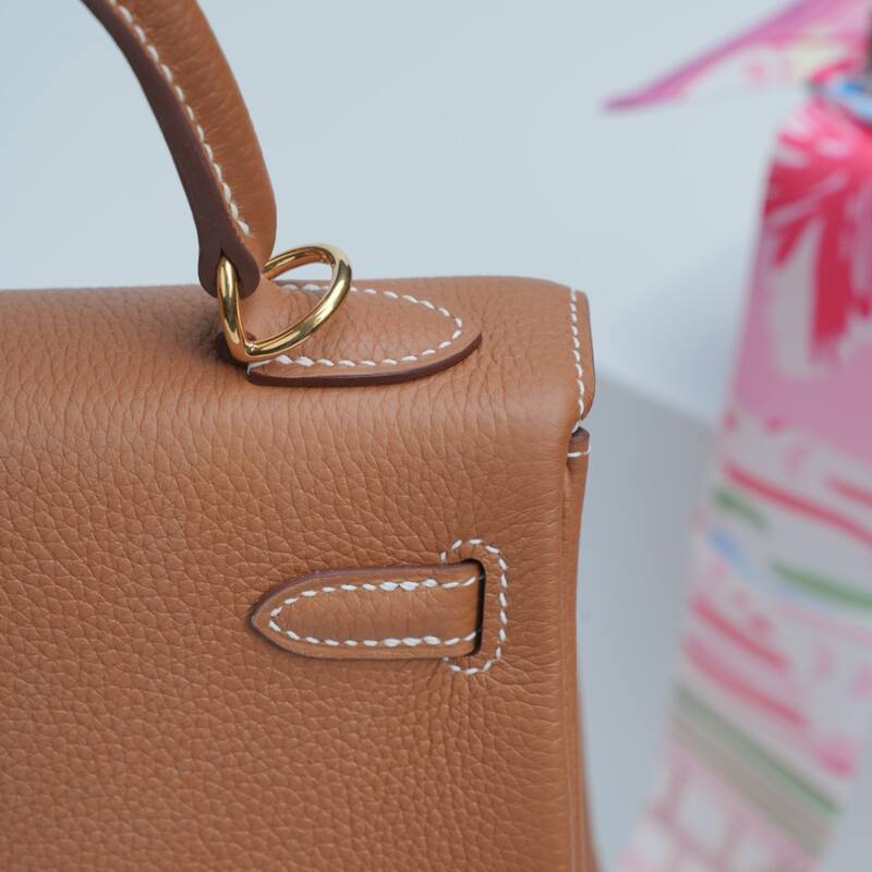 Hermes Kelly Brown Togo handbag — AAA Quality Replica