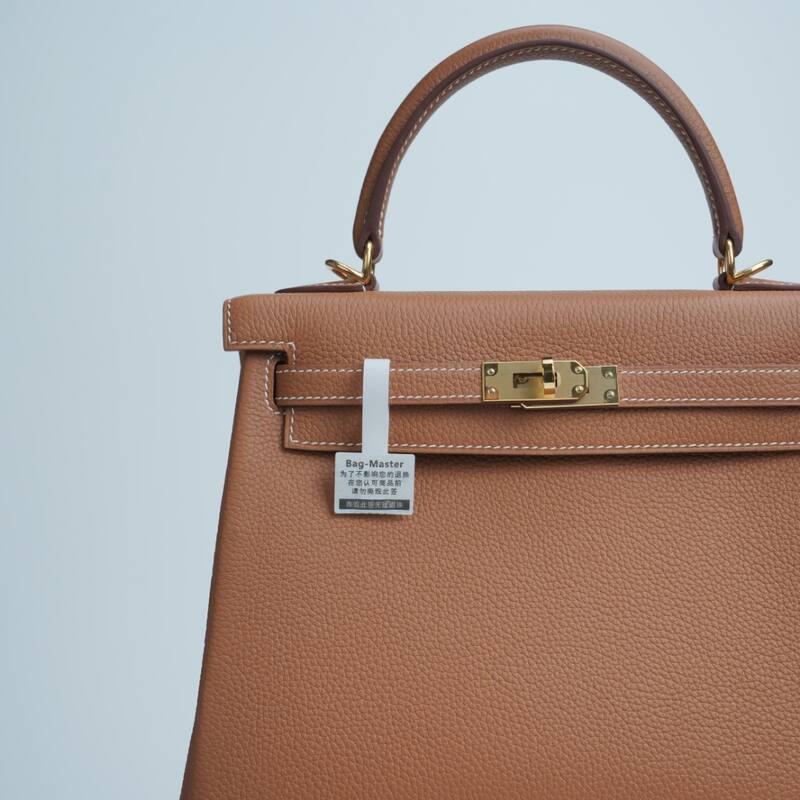 Hermes Kelly Brown Togo handbag — AAA Quality Replica