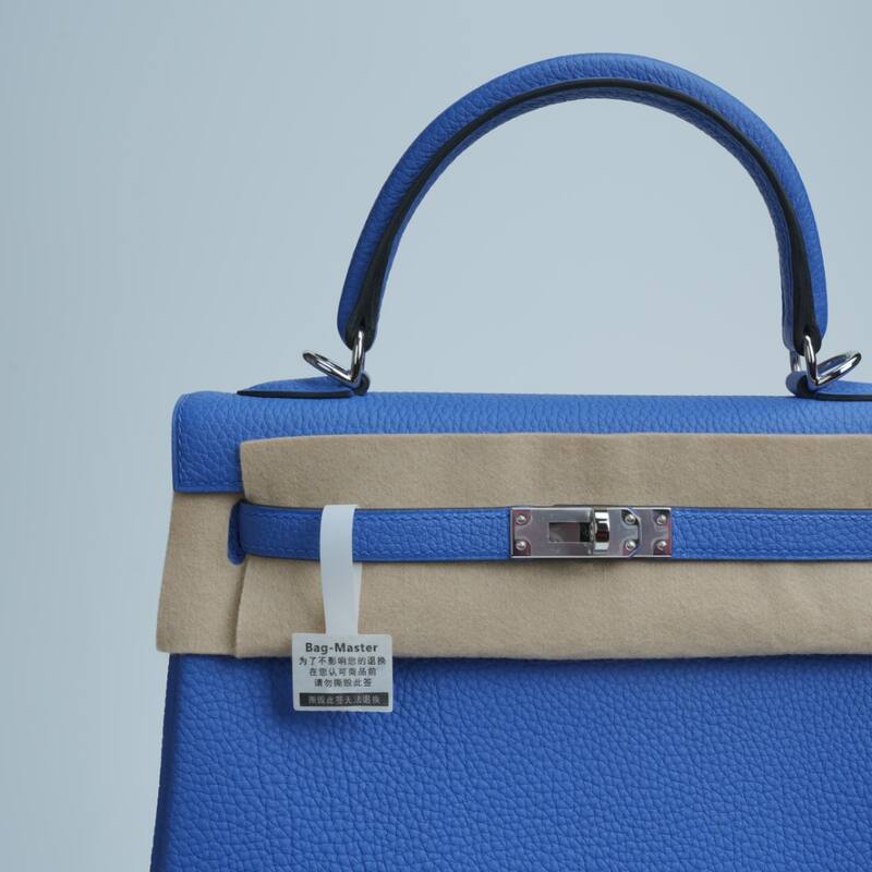 Hermes Kelly Blue and Beige Togo leather everyday — Premium Replica
