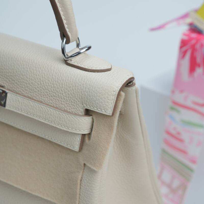 Hermes Kelly Cream shoulder — Top Quality Replica