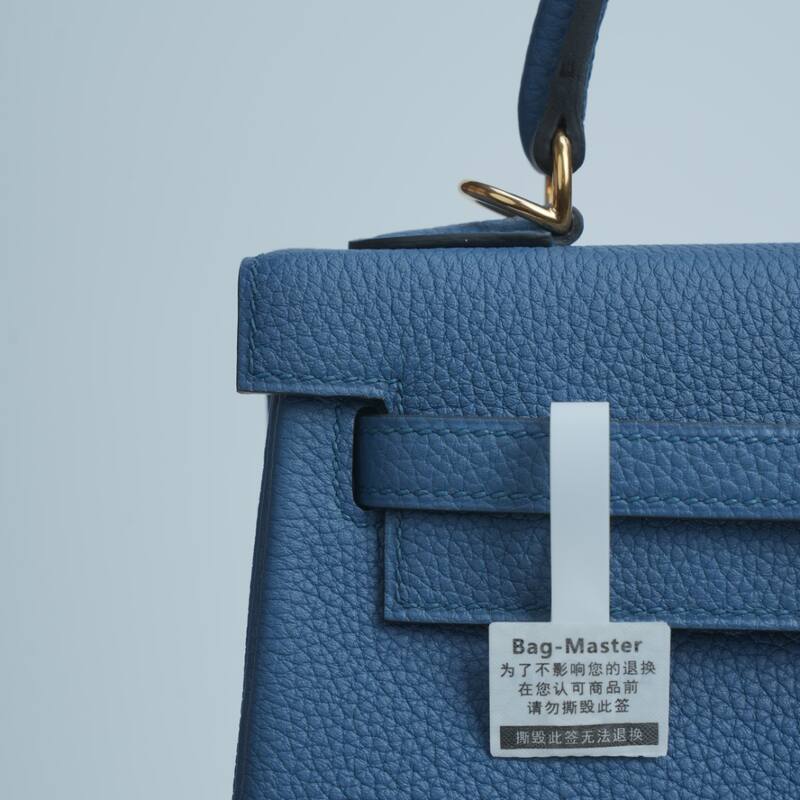 Hermes Kelly Blue Togo leather shoulder — Premium Replica