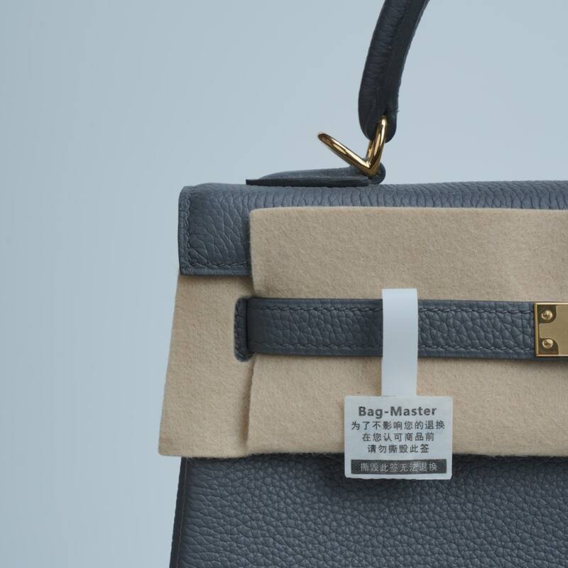Hermes Kelly Blue-grey Togo leather handbag — 1:1 Replica