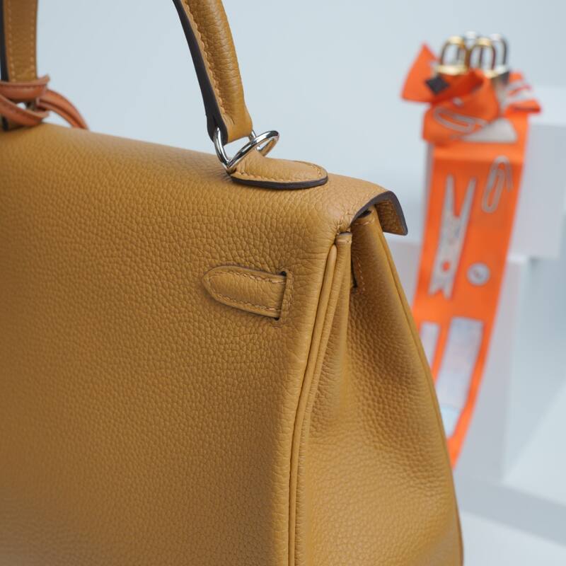 Hermes Kelly Gold Togo shoulder — Top Quality Replica