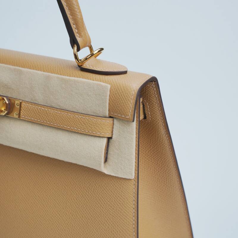 Hermes Kelly Beige Epsom shoulder — Top Quality Replica