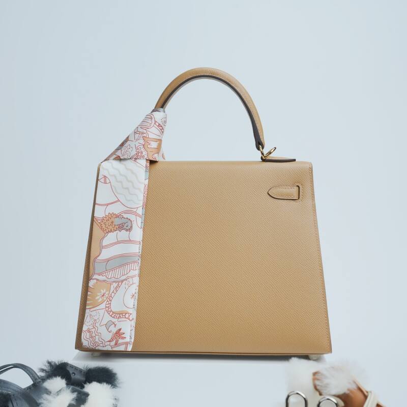 Hermes Kelly Beige Epsom shoulder — Top Quality Replica