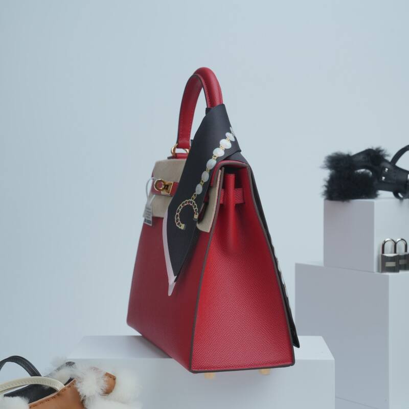 Hermes Kelly Red Epsom shoulder — AAA Quality Replica