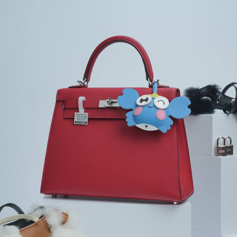 Hermes Kelly Red Epsom work — Top Quality Replica