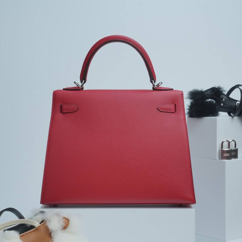 Hermes Kelly Red Epsom work — Top Quality Replica