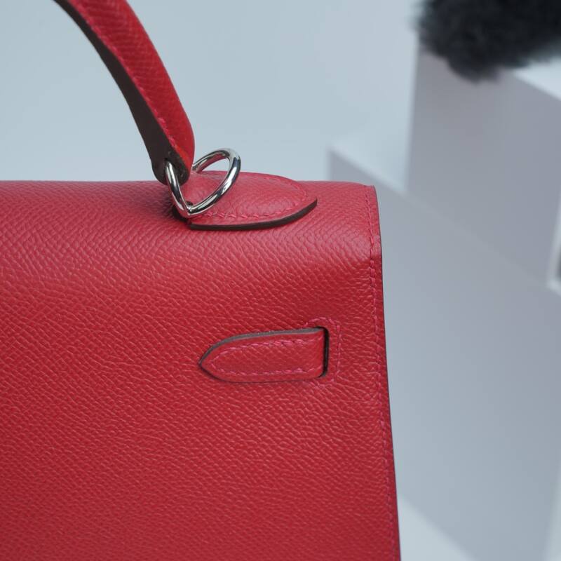 Hermes Kelly Red Epsom work — Top Quality Replica