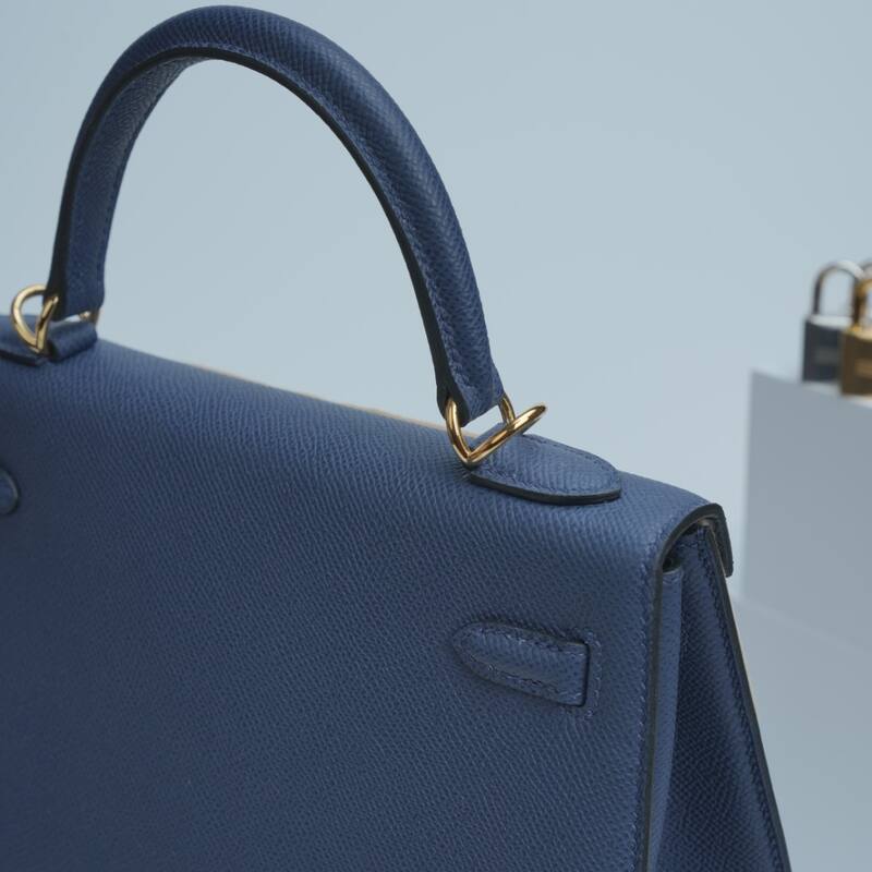 Hermes Kelly Blue Epsom shoulder — 1:1 Replica