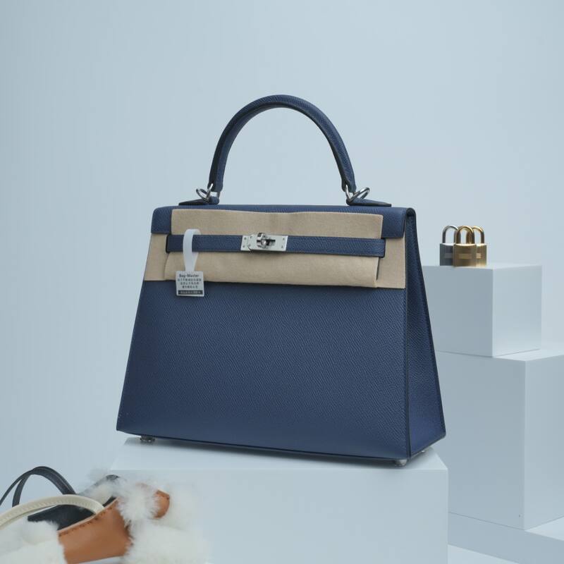 Hermes Kelly Blue Epsom shoulder — Premium Replica