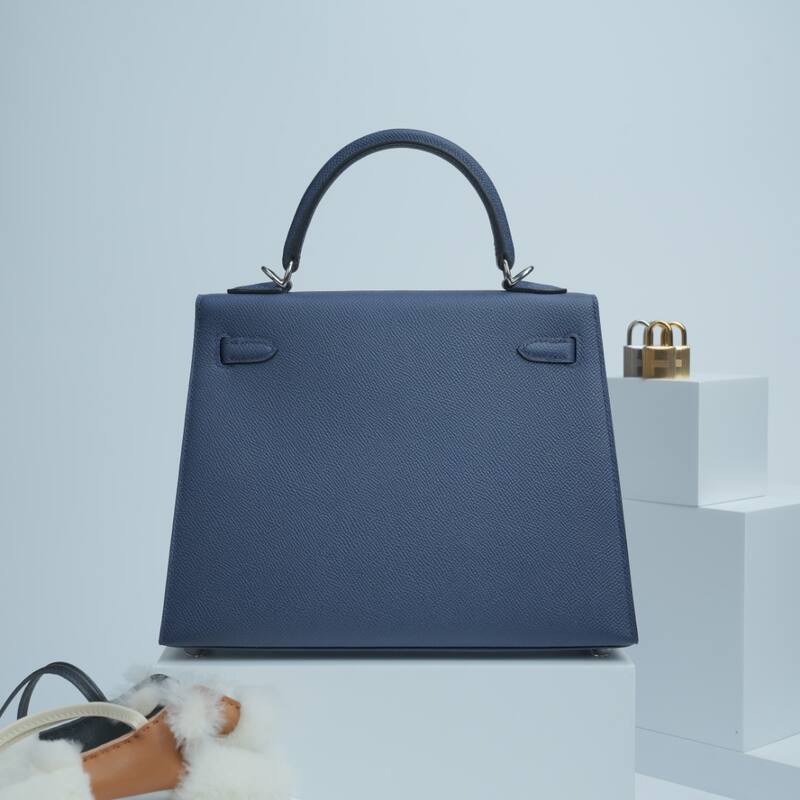 Hermes Kelly Blue Epsom shoulder — Premium Replica