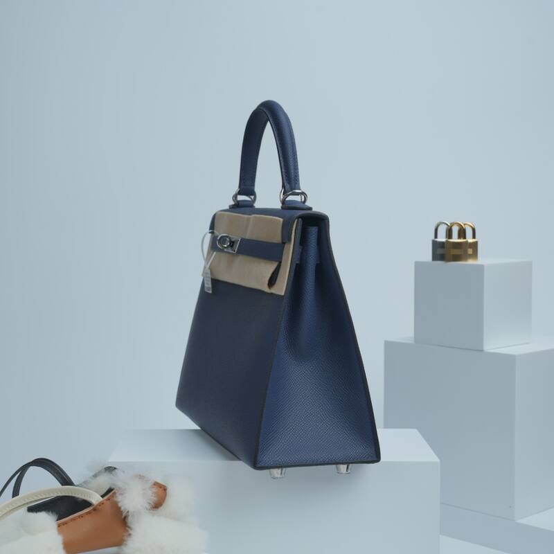 Hermes Kelly Blue Epsom shoulder — Premium Replica