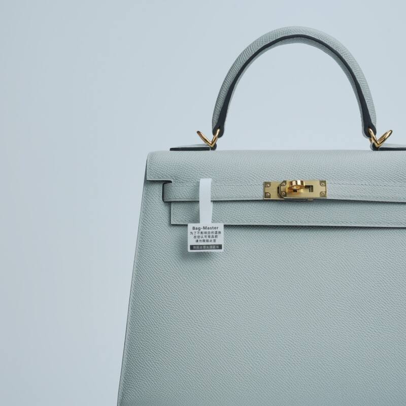 Hermes Kelly Light blue Epsom shoulder — 1:1 Replica