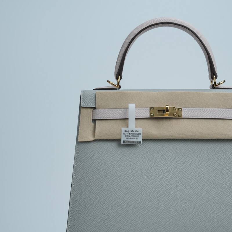 Hermes Kelly Grey and Beige Epsom shoulder — Premium Replica