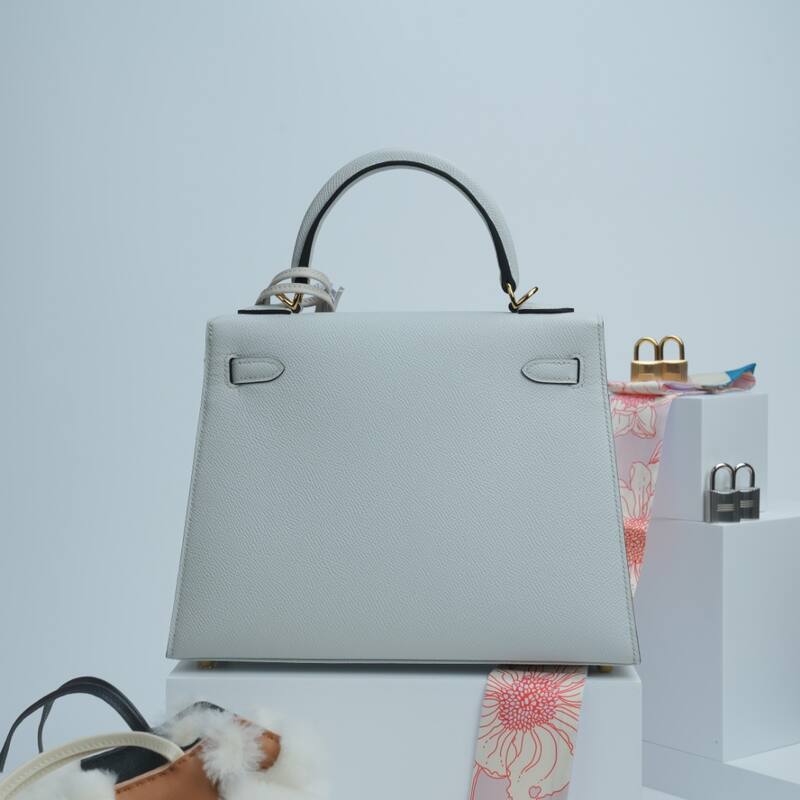 Hermes Kelly White Epsom shoulder — Premium Replica