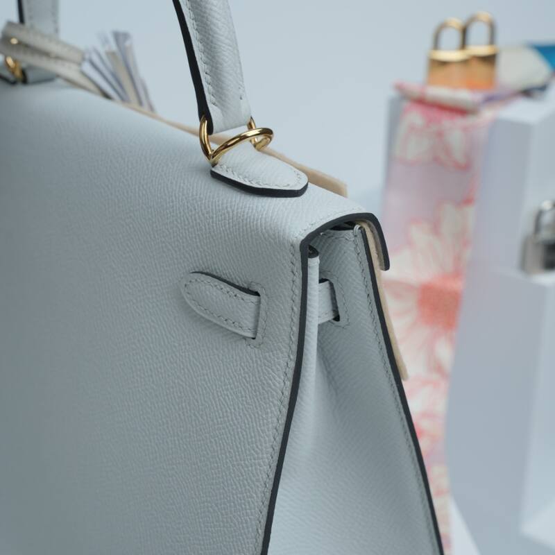 Hermes Kelly White Epsom shoulder — Premium Replica