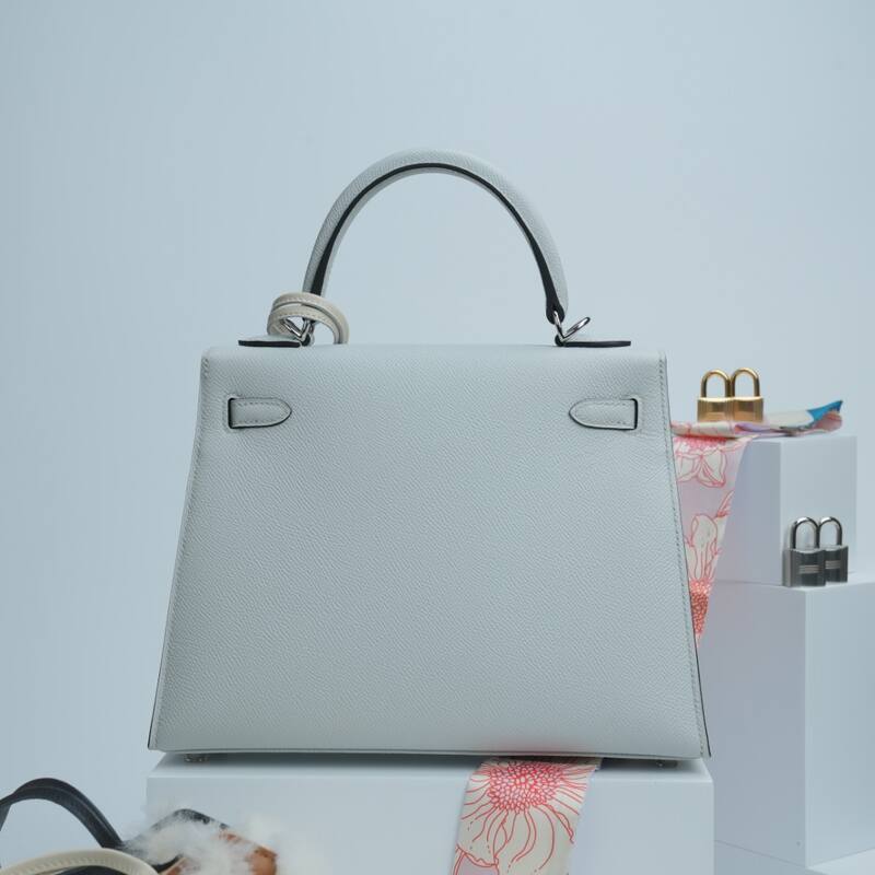 Hermes Kelly White Epsom shoulder — AAA Quality Replica