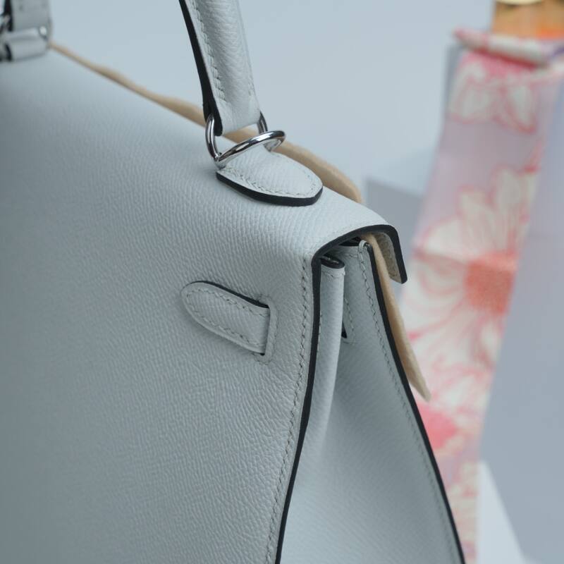 Hermes Kelly White Epsom shoulder — AAA Quality Replica