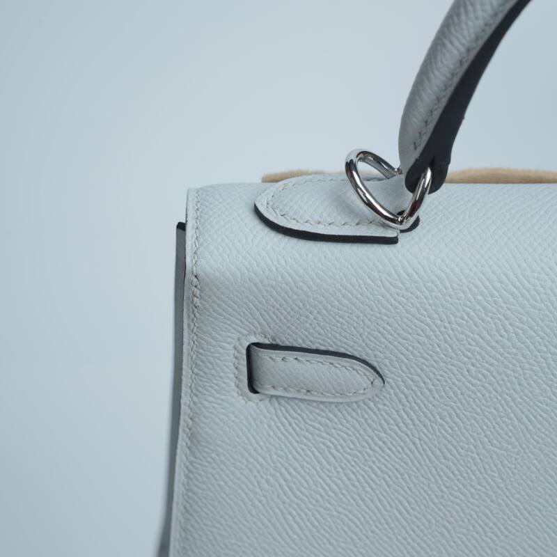 Hermes Kelly White Epsom shoulder — AAA Quality Replica