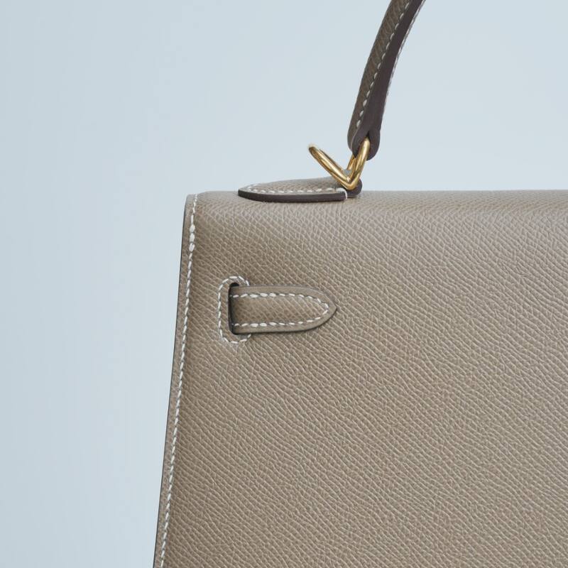 Hermes Kelly Etoupe Epsom shoulder — Premium Replica