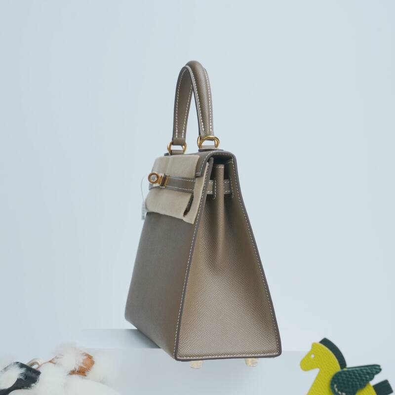 Hermes Kelly Etoupe Epsom shoulder — Premium Replica