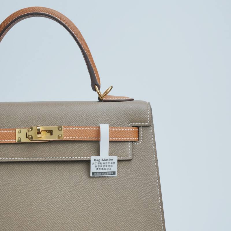 Hermes Kelly Etoupe with Gold hardware work — AAA Quality Replica