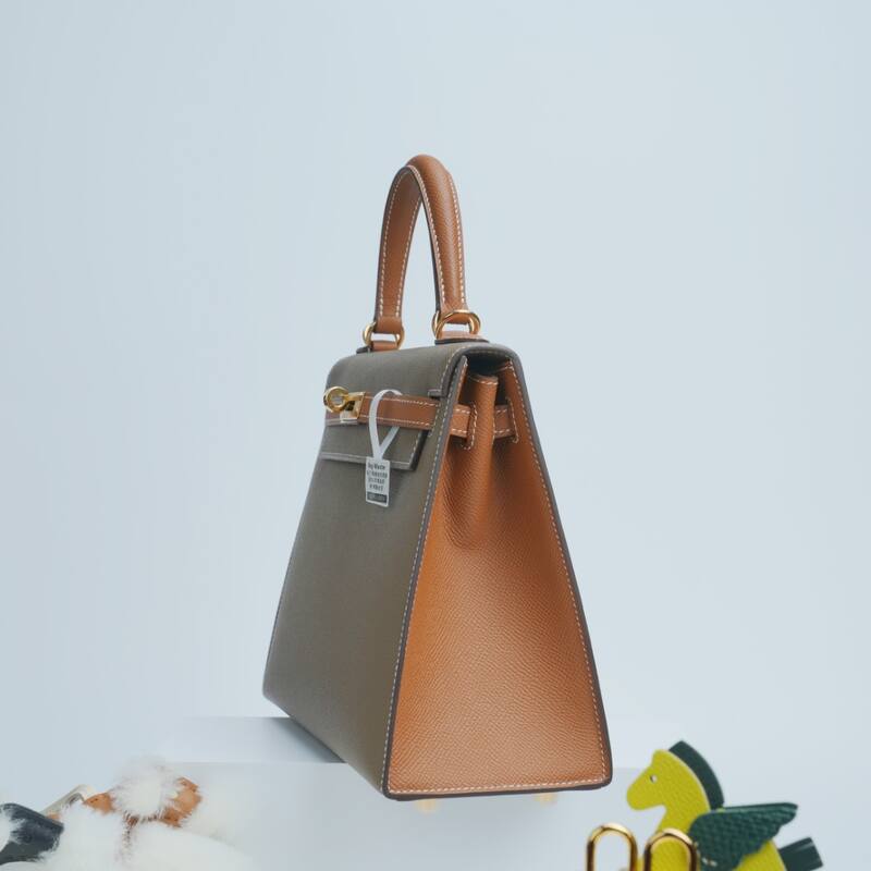 Hermes Kelly Etoupe with Gold hardware work — AAA Quality Replica