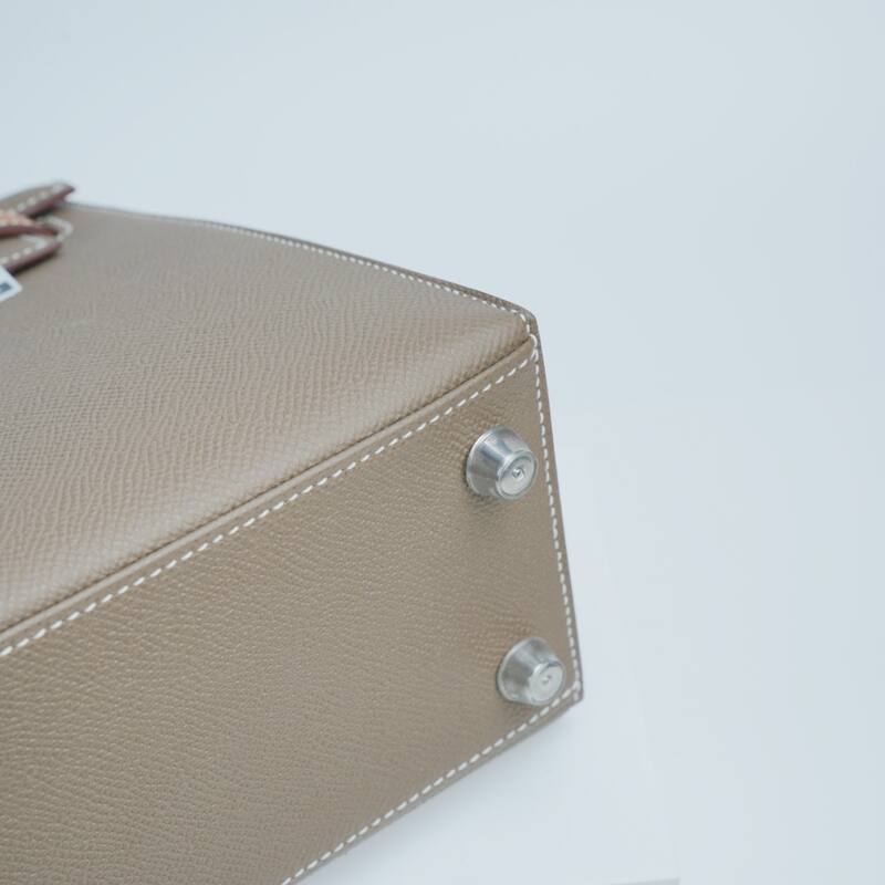 Hermes Kelly Etoupe Tan Epsom shoulder — Premium Replica