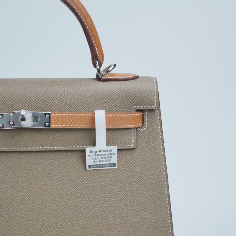 Hermes Kelly Etoupe Tan Epsom shoulder — Premium Replica