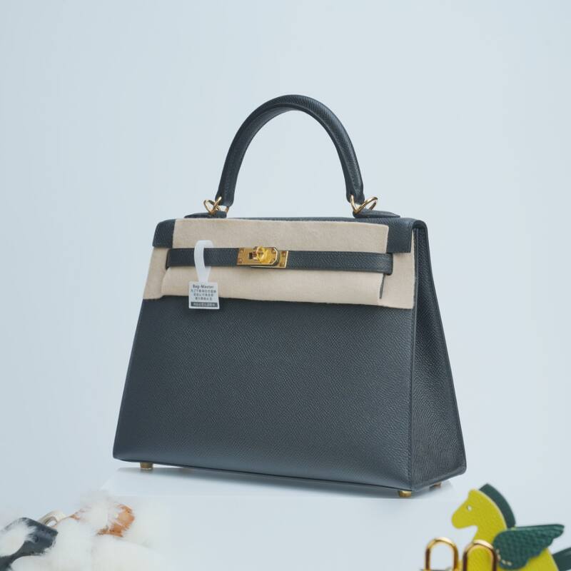 Hermes Kelly Dark grey Epsom shoulder — Top Quality Replica