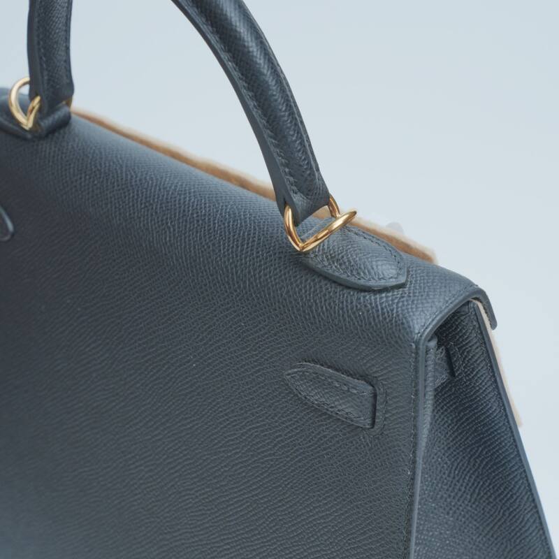 Hermes Kelly Dark grey Epsom shoulder — Top Quality Replica