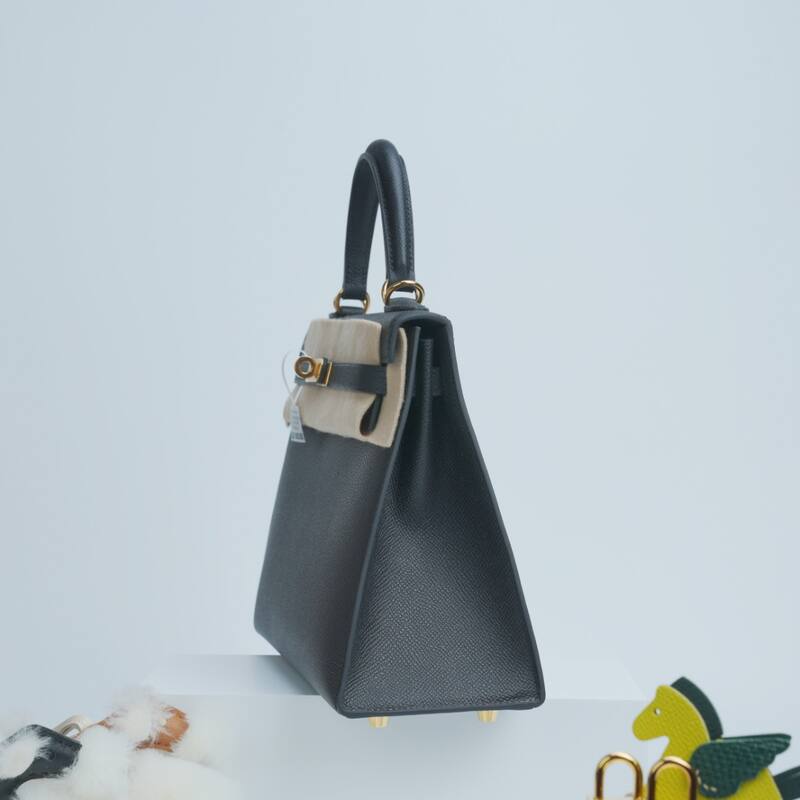 Hermes Kelly Dark grey Epsom shoulder — Top Quality Replica