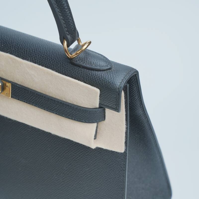 Hermes Kelly Dark grey Epsom shoulder — Top Quality Replica