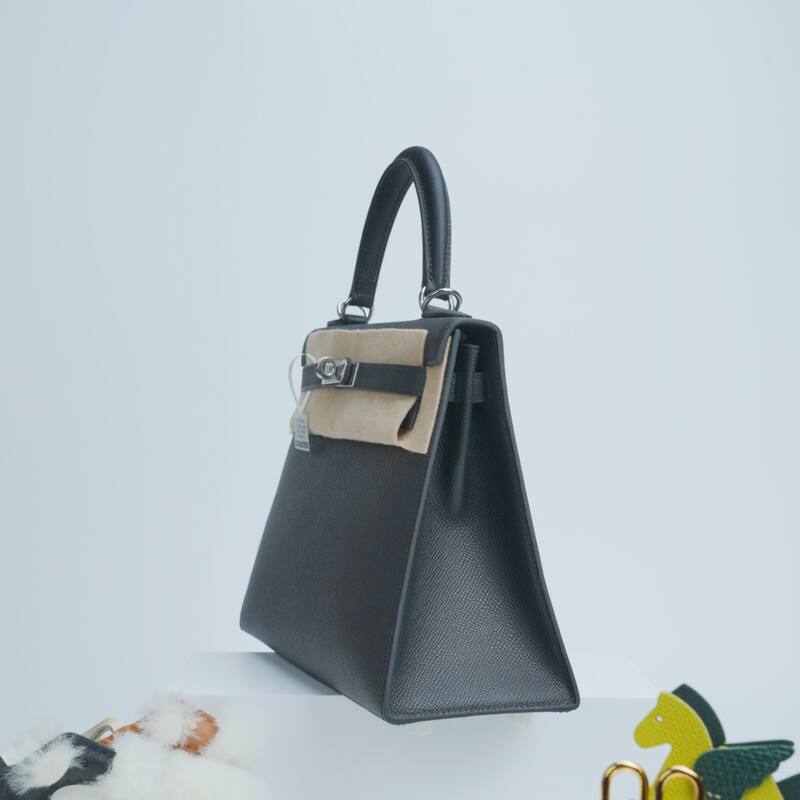 Hermes Kelly Black Epsom shoulder — Premium Replica